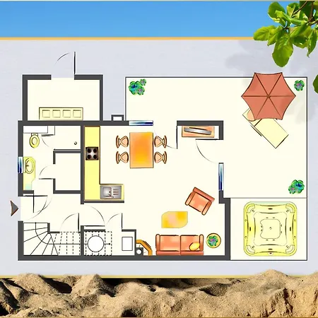 Tatil Evi Glueck Unter Reet Garz (Usedom)