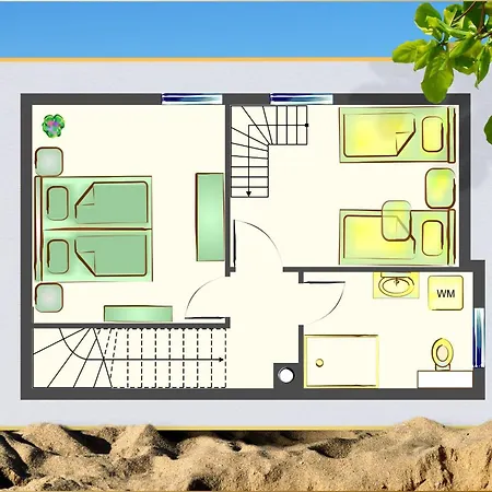 Tatil Evi Glueck Unter Reet Garz (Usedom)